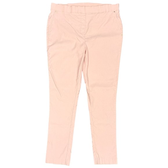 EUC Women's JONES NEW YORK Stretch Pull-On Pants Pink | Size XL - Picture 2 of 9